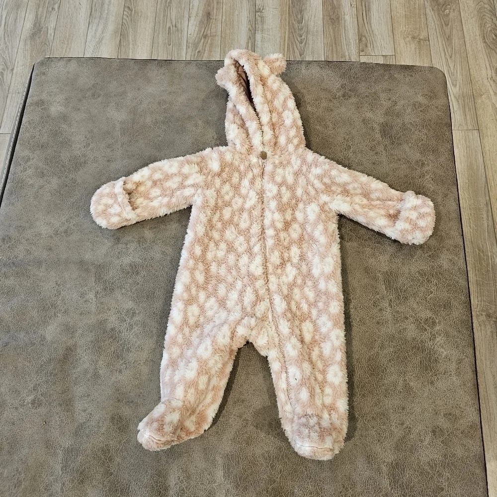 Carters Baby Leopard Sherpa Jumpsuit